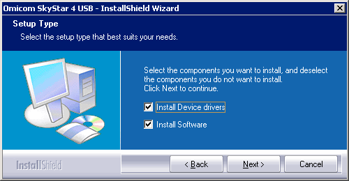 ����������� �������� StarBlazer � ��������� Omicom SS 4 DVB-S2 USB